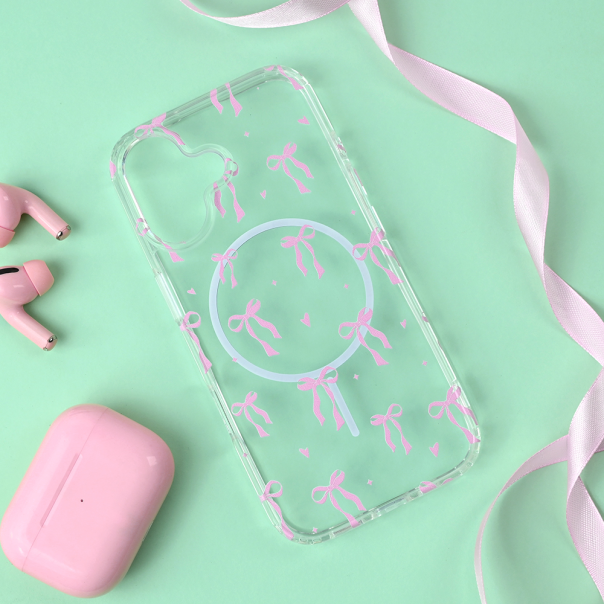 Maska za iPhone 17 63 Cute Bow Print Magsafe - 8020984