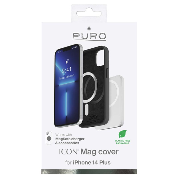 Maska za iPhone 14 Plus 6.7 Puro ICON Mag crna - 205874