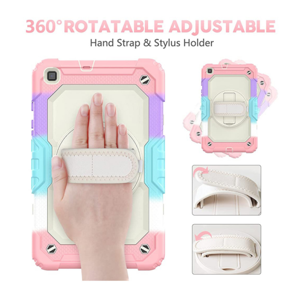 Maska za Samsung Galaxy Tab A8.0 2019 Rainbow Port roze - 94187-1