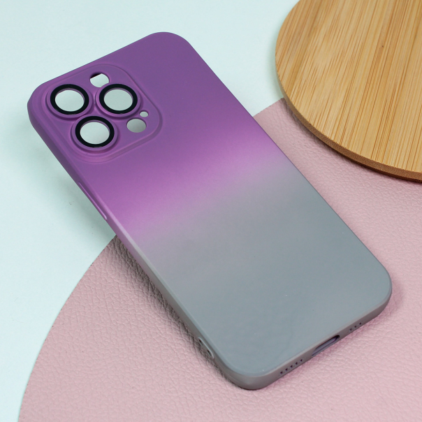 Maska za iPhone 13 Pro 6.1 ljubicasto Rainbow Spring siva - 207274