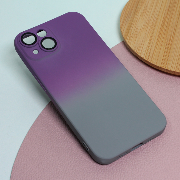 Maska za iPhone 14 6.1 ljubicasto Rainbow Spring siva - 207280