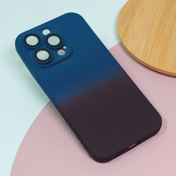 Maska za iPhone 14 Pro 6.1 Rainbow Spring tamno plavo bordo - 207283