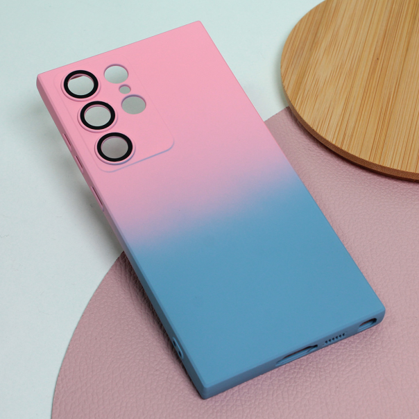 Maska za Samsung Galaxy S23 Ultra Rainbow Spring roze plava - 207342