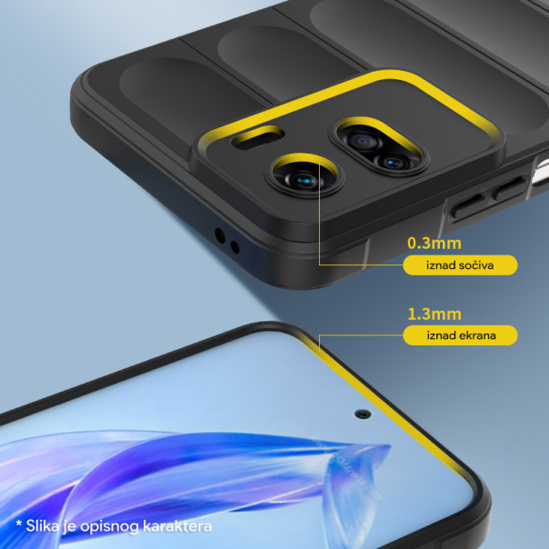 Torbica Shield za Honor X50 crna - 214214