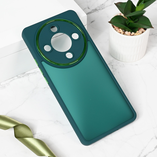 Maska za Honor Magic 6 Lite Shining Camera tamno zelena - 214541