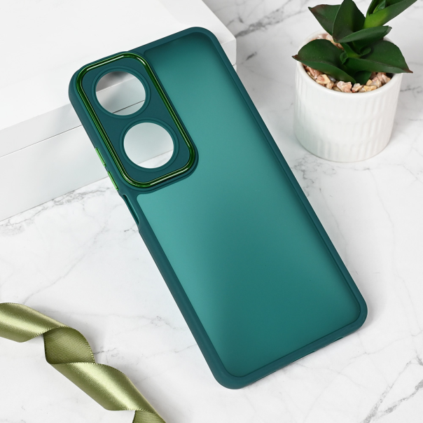 Maska za Honor X7b Shining Camera tamno zelena - 214545