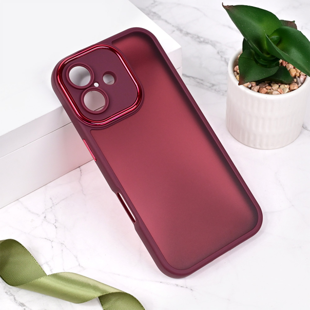 Maska za iPhone 16 6.1 Shining Camera crvena - 217114