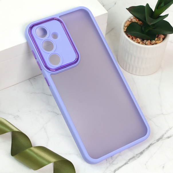 Maska za Samsung Galaxy S23 FE Shining Camera ljubičasta - 212421-1