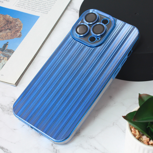 Maska za iPhone 14 Pro Max 6.7 Shining Line plava - 207461