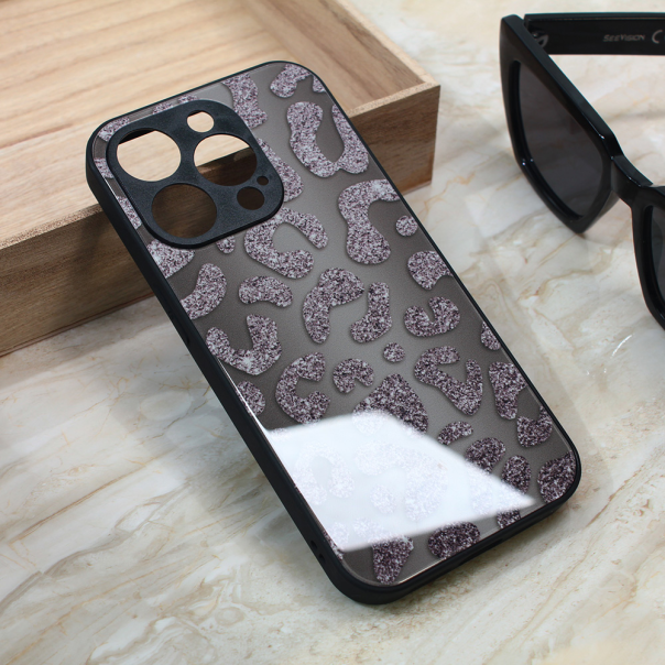 Torbica Shiny glass za iPhone 15 Pro 6.1 siva - 212238