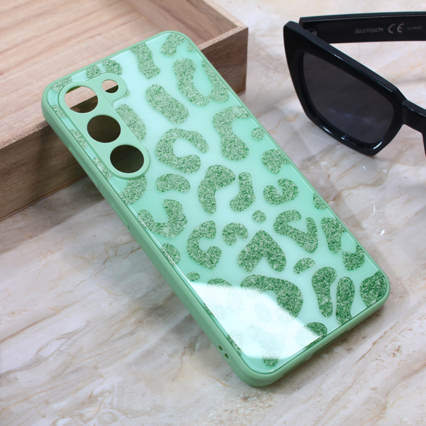 Maska za Samsung Galaxy S23 Shiny glass svetlo zelena - 212248