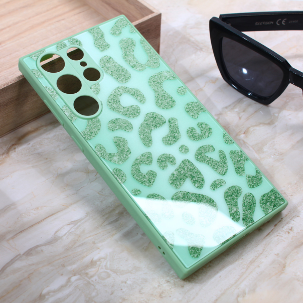 Maska za Samsung Galaxy S23 Ultra Shiny glass svetlo zelena - 212256