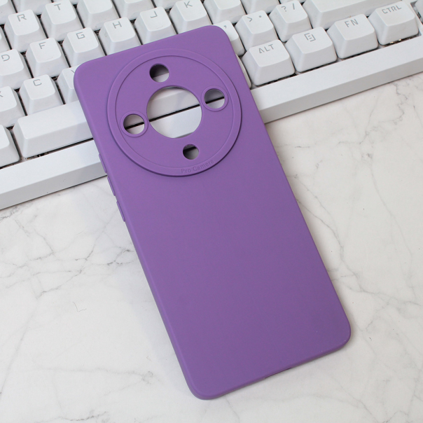Maska za Honor Magic 6 Lite Silikon Pro Camera ljubičasta - 212666