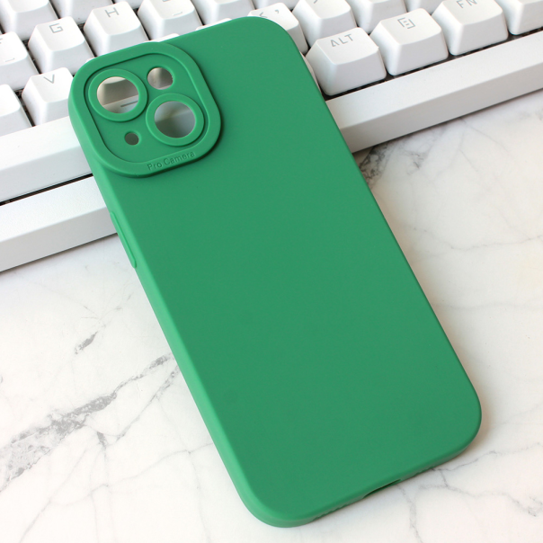 Maska za iPhone 15 6.1 Silikon Pro Camera tamno zelena - 209866