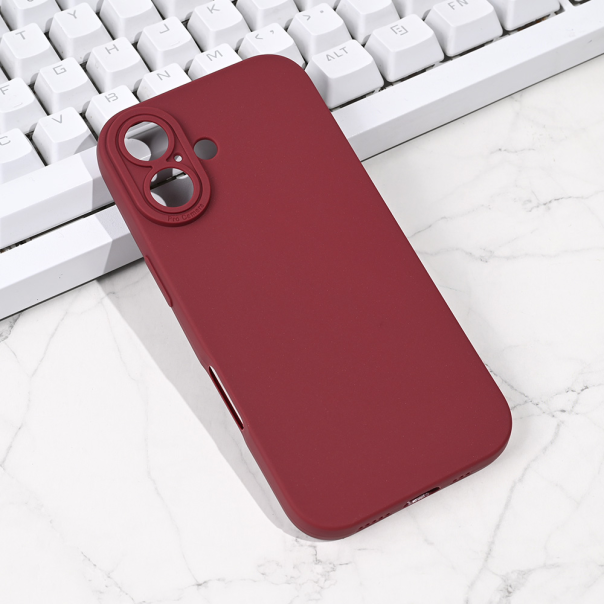 Maska za iPhone 17 63 Silikon Pro Camera bordo - 223969