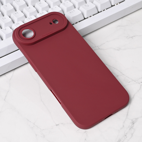 Maska za iPhone 17 Air 66 Silikon Pro Camera bordo - 224045