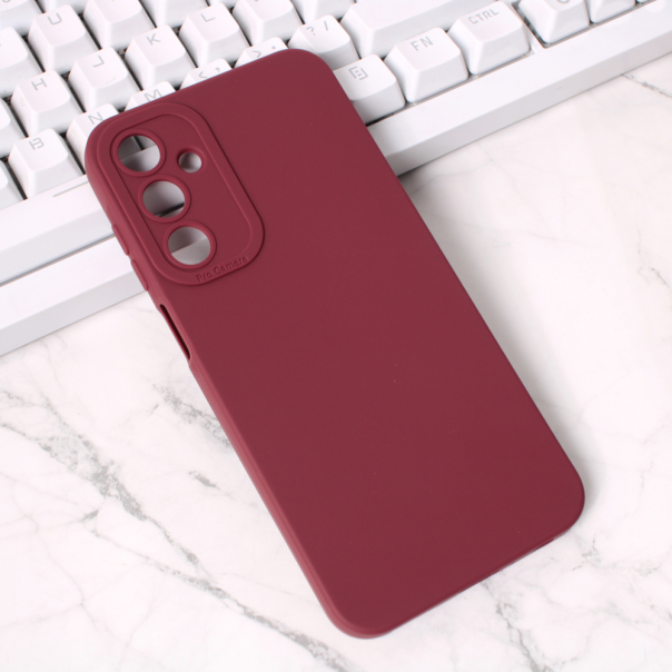 Maska za Samsung Galaxy A25 Silikon Pro Camera bordo - 213655