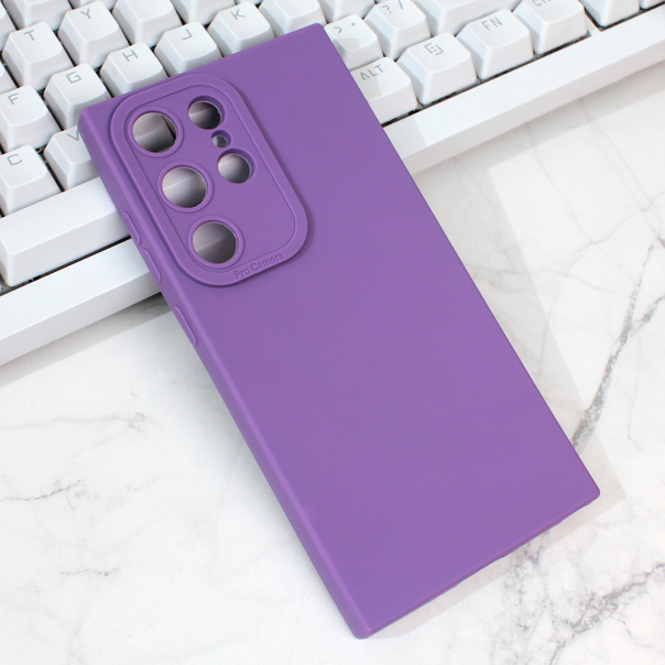 Maska za Samsung Galaxy S24 Ultra Silikon Pro Camera ljubičasta - 212179