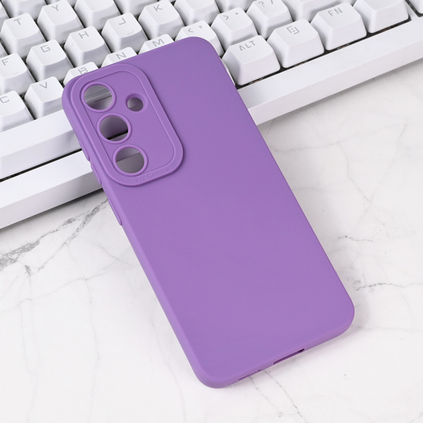 Maska za Samsung Galaxy S25 5G Silikon Pro Camera ljubičasta - 219523