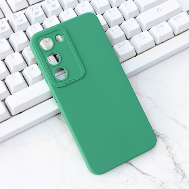 Maska za Samsung Galaxy S23 5G Silikon Pro Camera tamno zelena - 206695