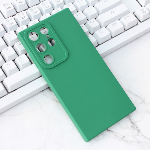 Maska za Samsung Galaxy S23 Ultra Silikon Pro Camera tamno zelena - 206698