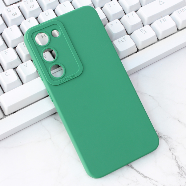 Maska za Samsung Galaxy S23 Plus Silikon Pro Camera tamno zelena - 206701