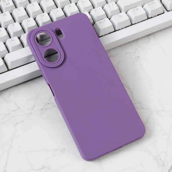 Maska za Xiaomi Redmi 13C Silikon Pro Camera ljubičasta - 212697