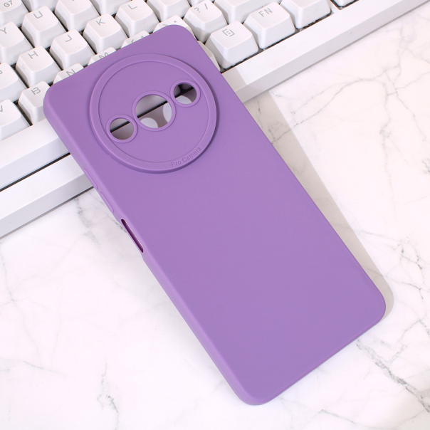 Maska za Xiaomi Redmi A3 Silikon Pro Camera ljubičasta - 214154