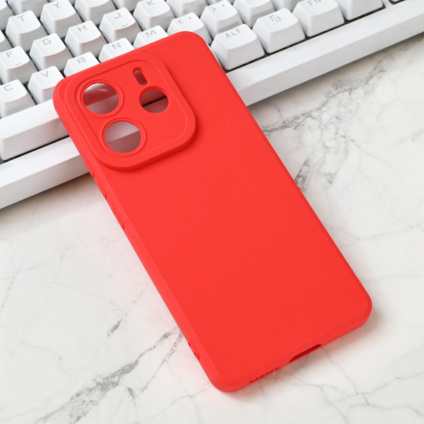 Torbica Silikon Pro Camera za Xiaomi Redmi Note 14 5G crvena - 220403