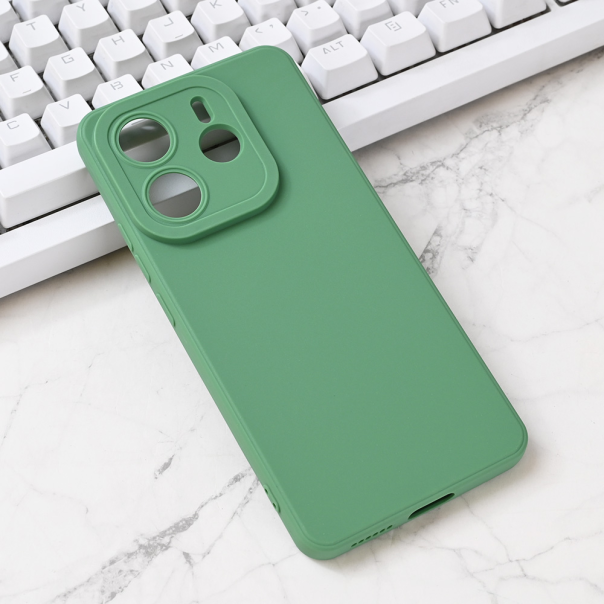 Torbica Silikon Pro Camera za Xiaomi Redmi Note 14 5G zelena - 220300