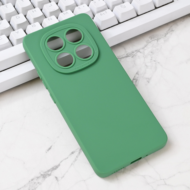 Torbica Silikon Pro Camera za Xiaomi Redmi Note 14 Pro 5G zelena - 220301