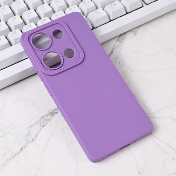 Torbica Silikon Pro Camera za Xiaomi Redmi Note 14s ljubicasta - 221527