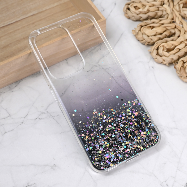 Torbica Silikonska Glitter za Honor 200 Lite crna - 219537