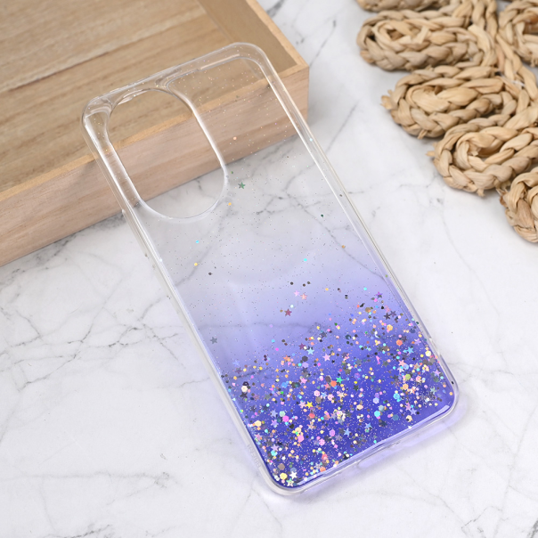 Torbica Silikonska Glitter za Honor 200 ljubicasta - 219536