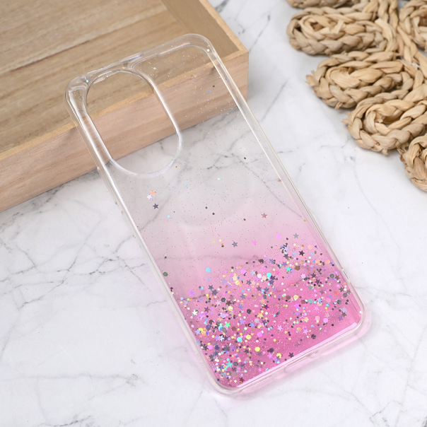 Torbica Silikonska Glitter za Honor 200 roze - 219535