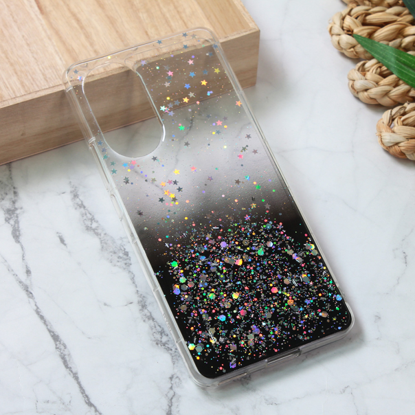 Torbica Silikonska Glitter za Honor 50/Nova 9 crna - 213251