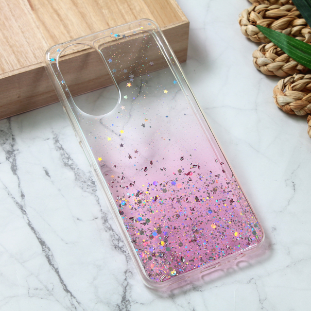 Torbica Silikonska Glitter za Honor X7 roze - 213253