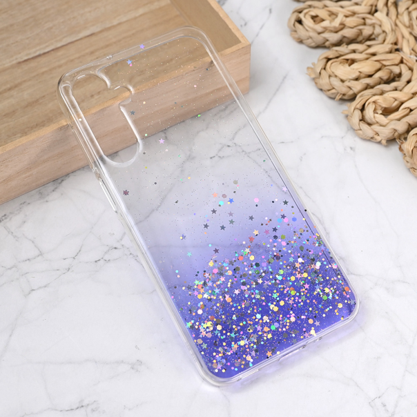 Maska za Samsung Galaxy A16 5G Silikonska Glitter ljubičasta - 219533