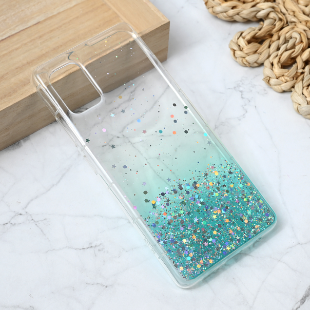 Maska za Samsung Galaxy A51 Silikonska Glitter mint - 214640