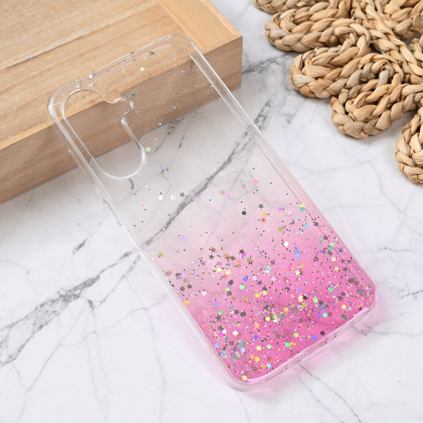 Torbica Silikonska Glitter za Samsung A566B Galaxy A56 5G roze - 220308