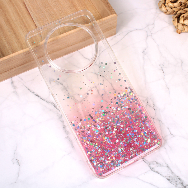 Maska za Xiaomi Redmi A3 Silikonska Glitter roze - 214172
