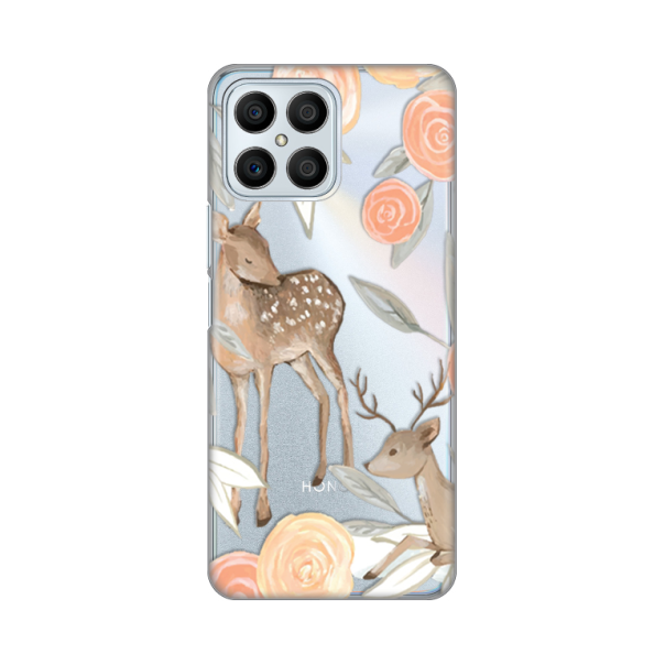Torbica Silikonska Print Skin za Honor X8 Flower Deer - 8019120