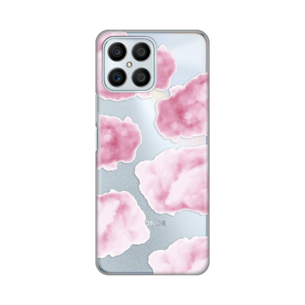 Maska za Honor X8 Silikonska Print Skin Pink Clouds - 8018769