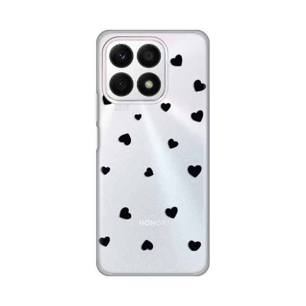 Maska za Honor X8a Hearts Silikonska Print Skin - 8019418