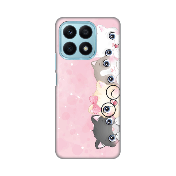 Torbica Silikonska Print Skin za Honor X8a Pink cats - 8019561