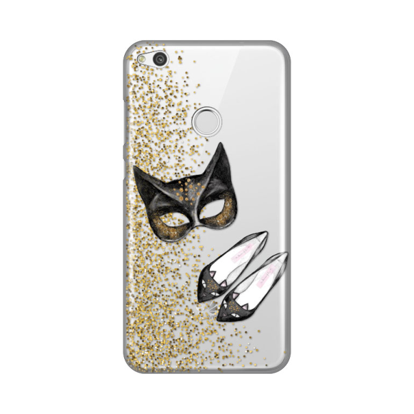 Torbica Silikonska Print Skin Za Huawei Honor 8 Lite/P8 Lite 2017/P9 Lite 2017 Cat Fashion - 8008364