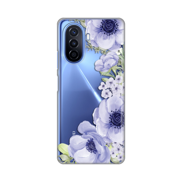 Torbica Silikonska Print Skin za Huawei Nova Y70/Y70 Plus Blue Roses - 8018797