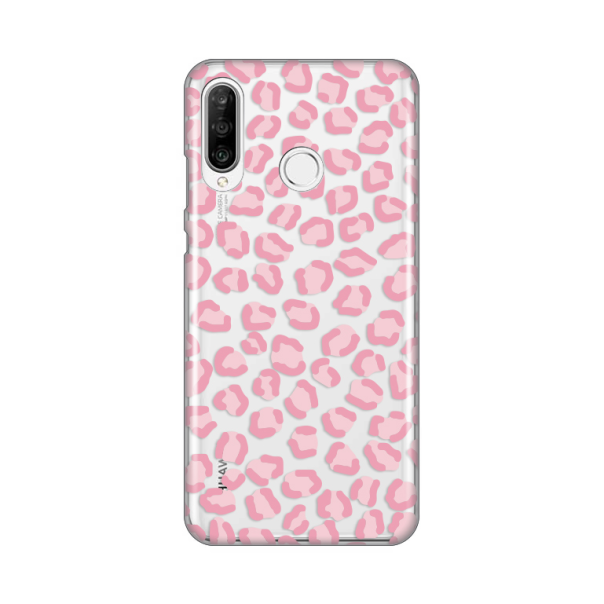 Maska za Huawei P30 Lite Silikonska Print Skin Pink Cheetah - 8017751
