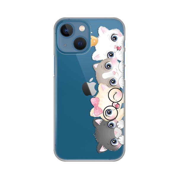 Maska za iPhone 13 Mini 5.4 Cats Silikonska Print Skin - 8019304