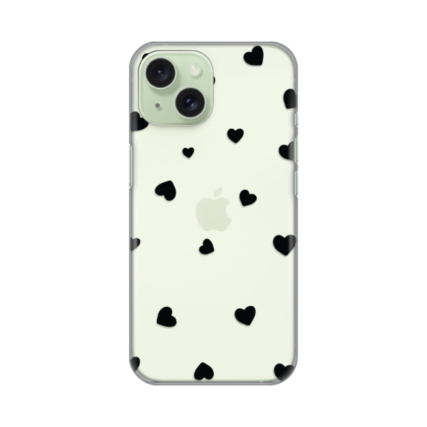 Maska za iPhone 15 6.1 Hearts Silikonska Print Skin - 8019857